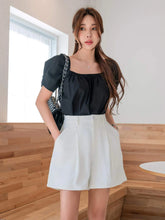 DAZY Fold Pleated Wide Leg Shorts Without Belt